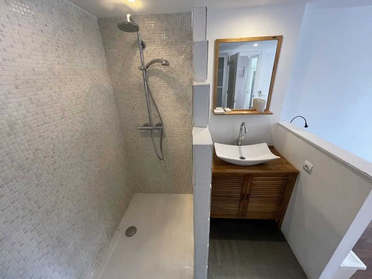 Bany de Casa adosada en venda en Mijas amb Jardí privat, Terrassa i Piscina