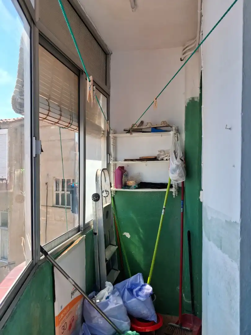 Balcony of Flat for sale in Zaragoza  with Heating, Terrace and Furnished