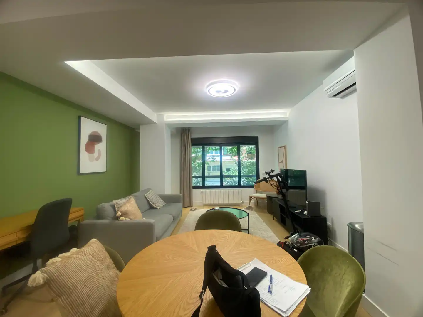 Living room of Apartments for rent in Madrid  with Air Conditioner, Heating and Furnished