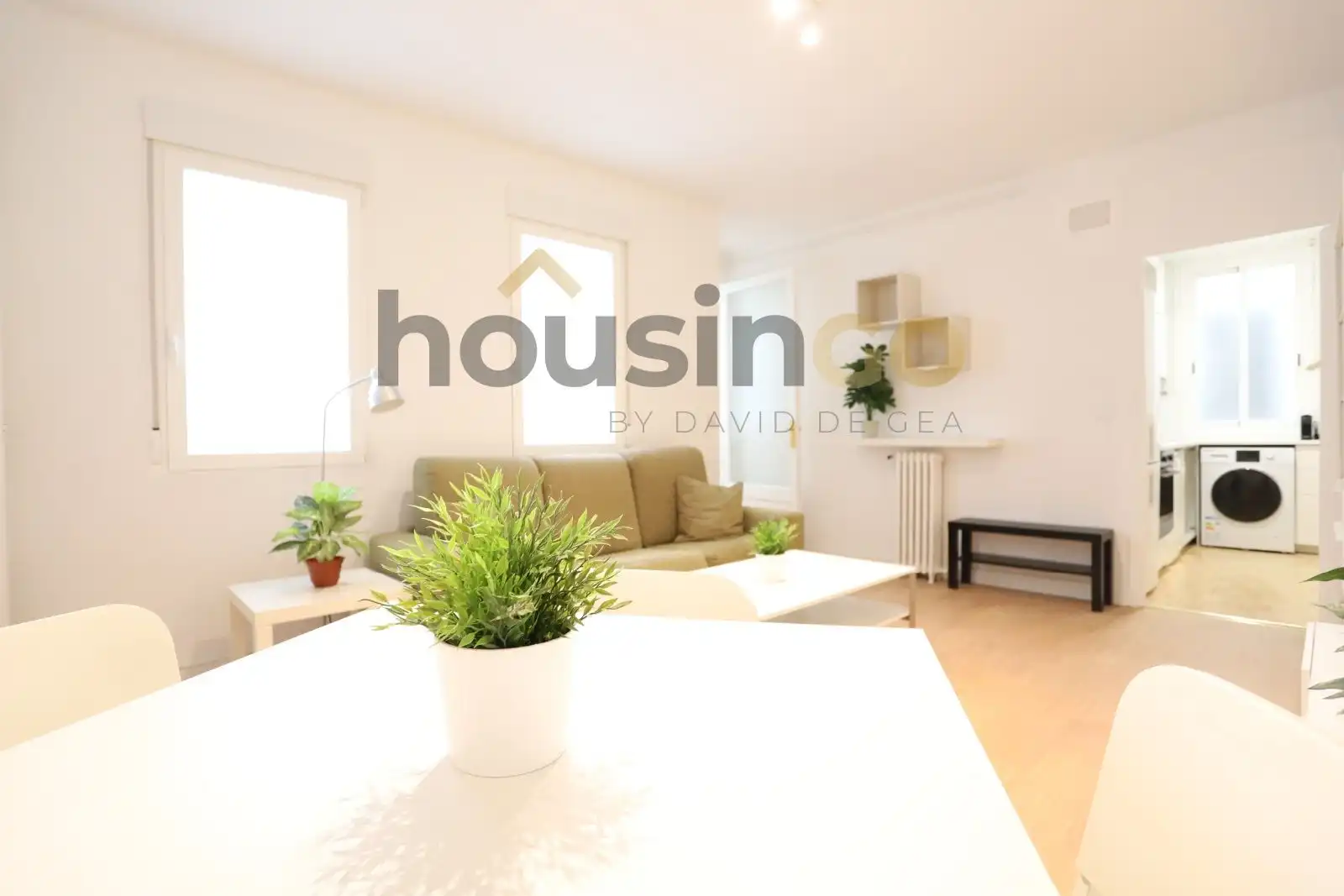 Sala de estar de Piso de alquiler en Madrid con Calefacción, Terraza y Amueblado