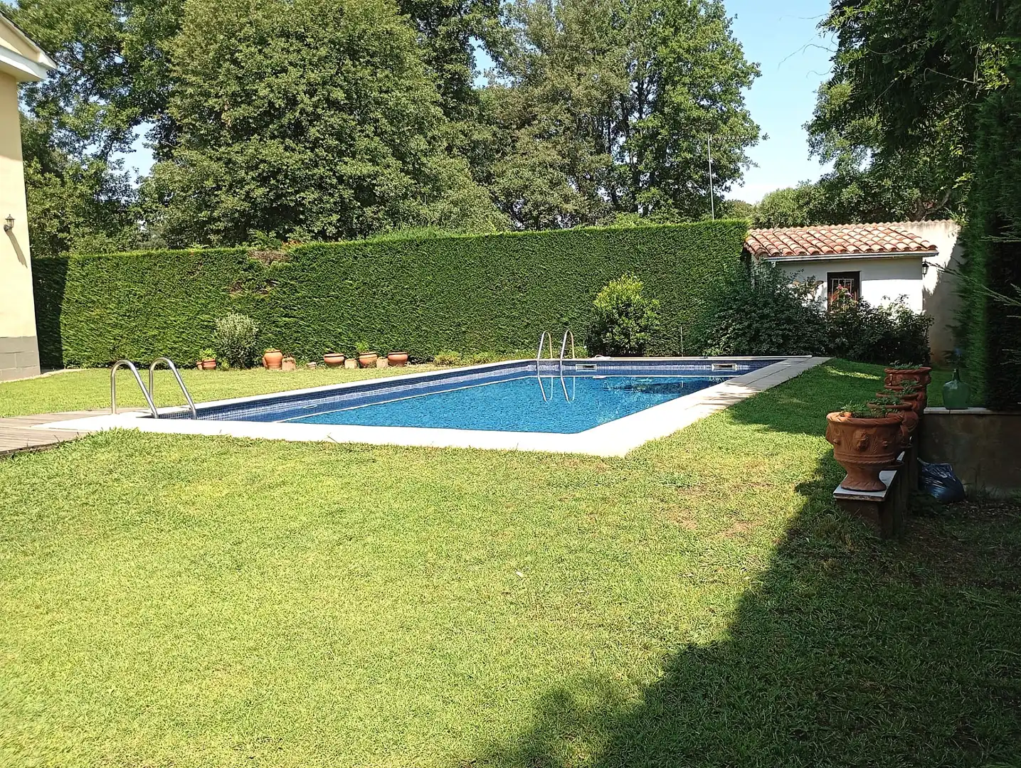 Swimming pool of Houses for sale in Santa Coloma de Farners  with Heating, Private garden and Terrace