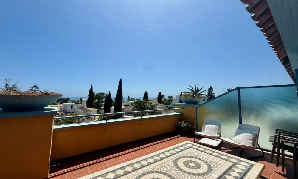 Terraza de Dúplex de alquiler en Marbella con Aire acondicionado, Calefacción y Terraza