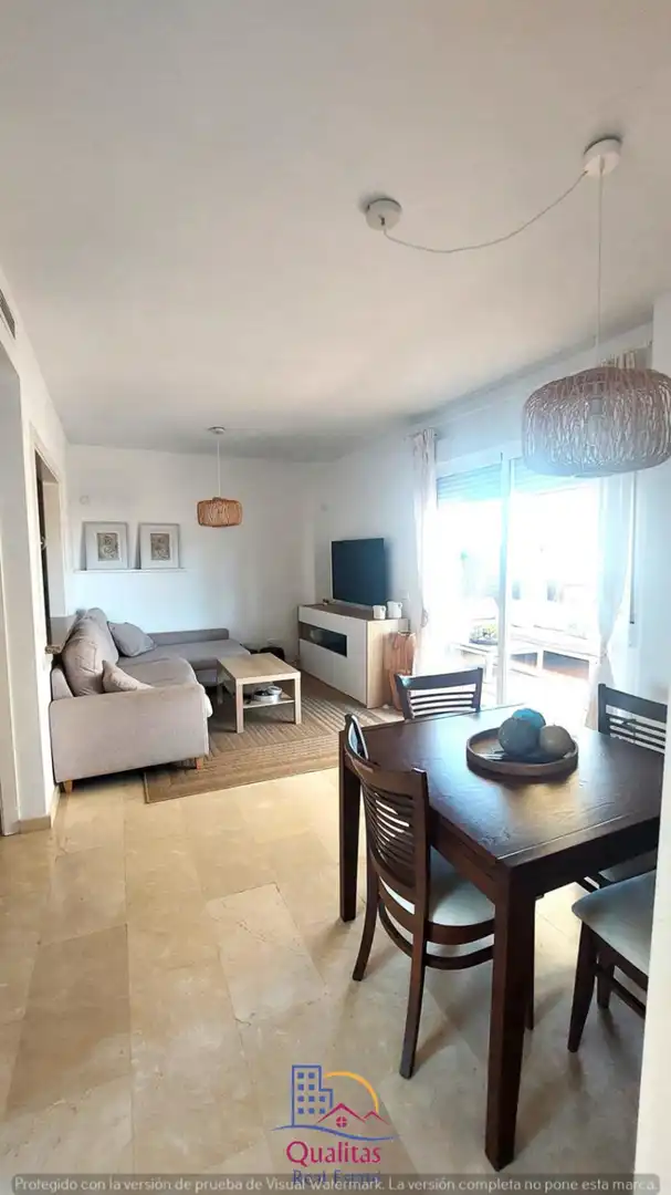 Wohnzimmer von Dachboden zur Miete in Oliva mit Klimaanlage, Heizung und Privatgarten