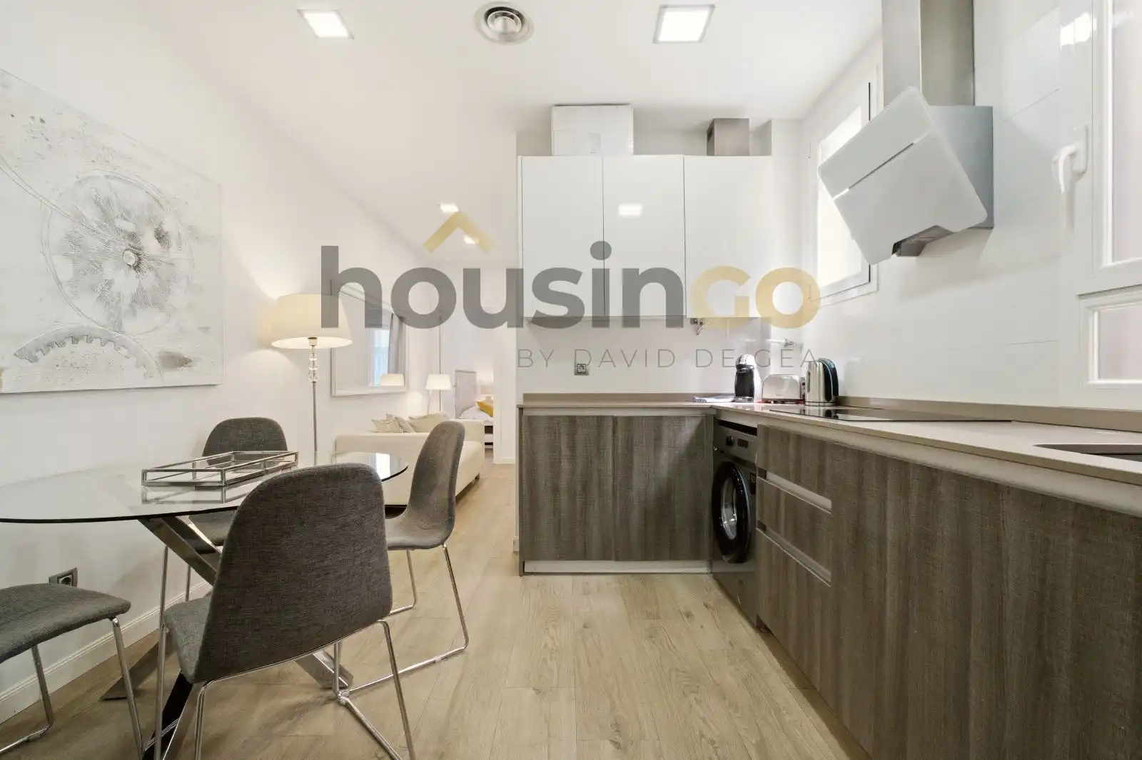 Cocina de Piso de alquiler en Madrid con Aire acondicionado, Calefacción y Parquet