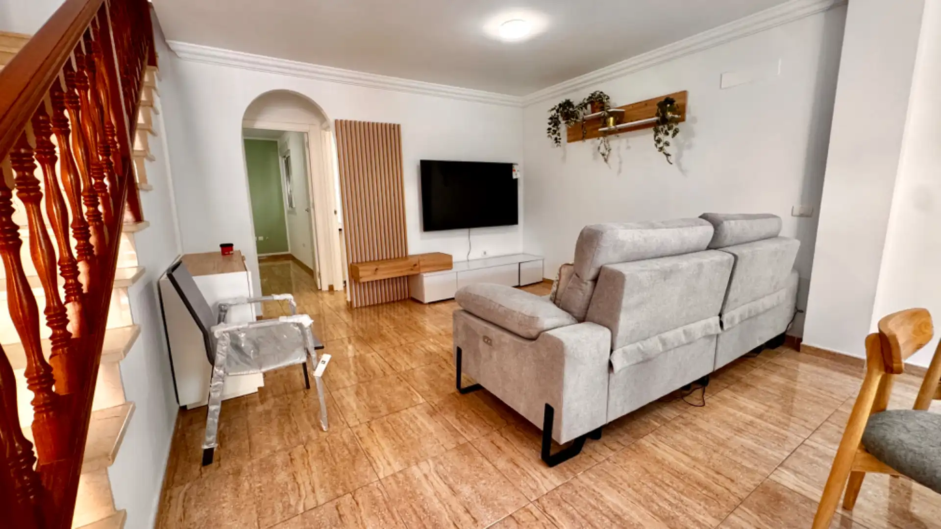 Sala de estar de Casa adosada en venta en San Miguel de Abona con Aire acondicionado, Jardín privado y Terraza