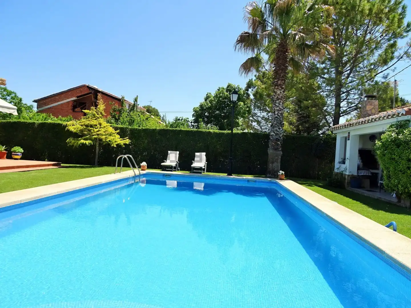 Piscina de Casa o xalet en venda en Albacete amb Aire condicionat, Jardí privat i Terrassa