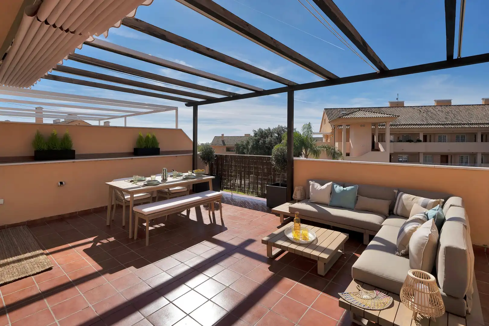 Terrassa de Apartament de lloguer en Marbella amb Jardí privat, Terrassa i Moblat