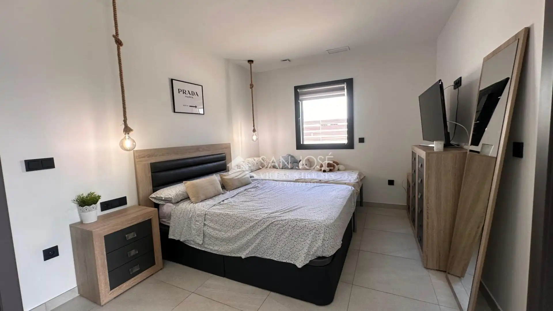 Dormitori de Casa o xalet de lloguer en Aspe amb Aire condicionat, Calefacció i Jardí privat