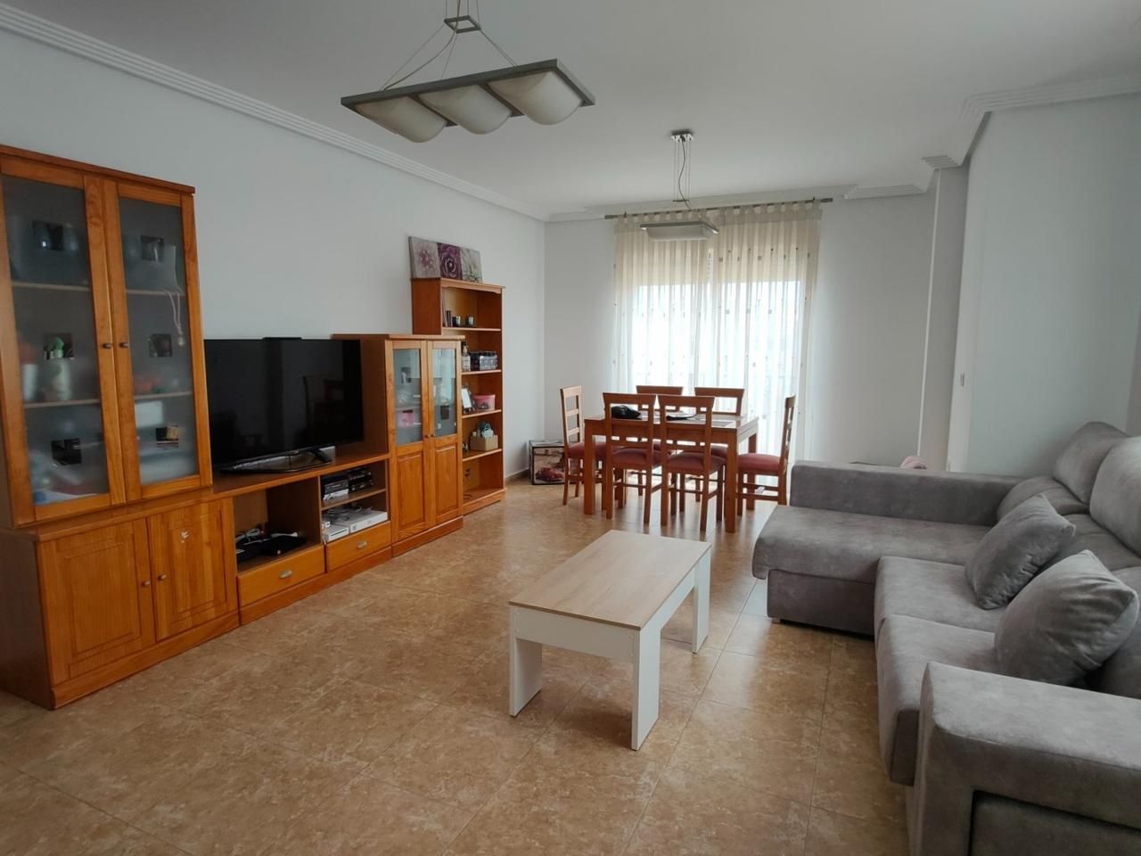 Living room of Flat for sale in Ceutí  with Air Conditioner, Terrace and Furnished