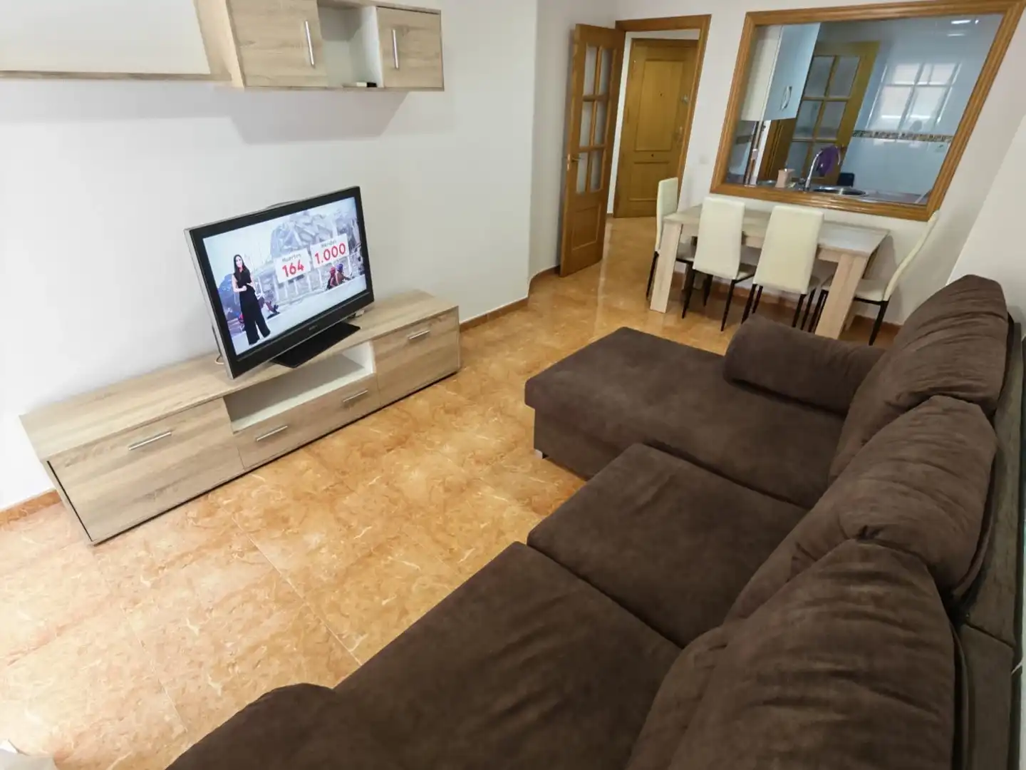 Sala de estar de Piso de alquiler en Murcia con Aire acondicionado, Calefacción y Lavadora