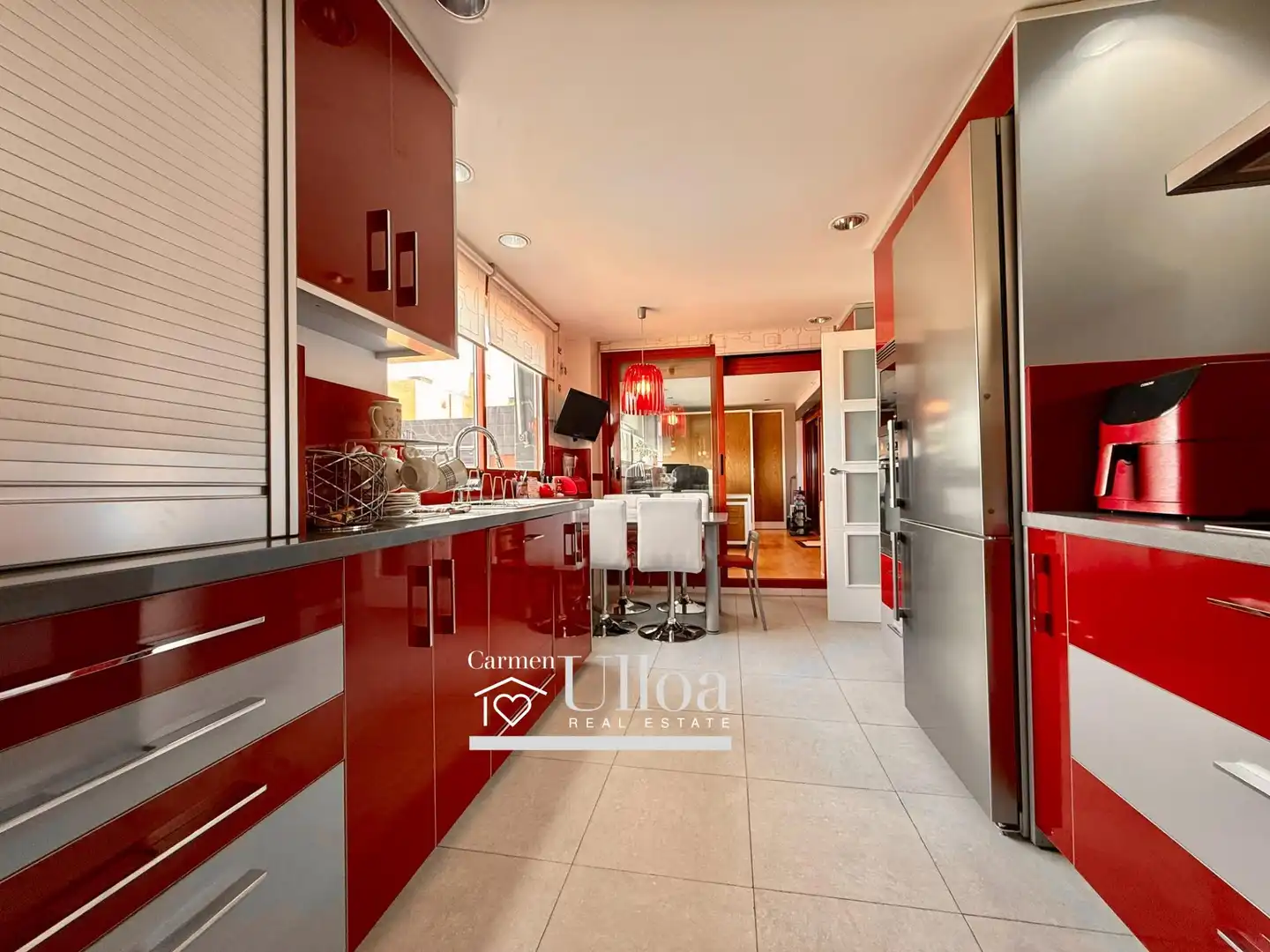 Cocina de Apartamento en venta en Alicante / Alacant con Aire acondicionado, Calefacción y Jardín privado