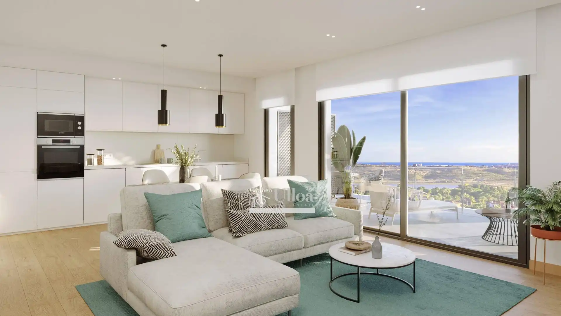 Living room of Planta baja for sale in Mutxamel  with Air Conditioner, Private garden and Terrace