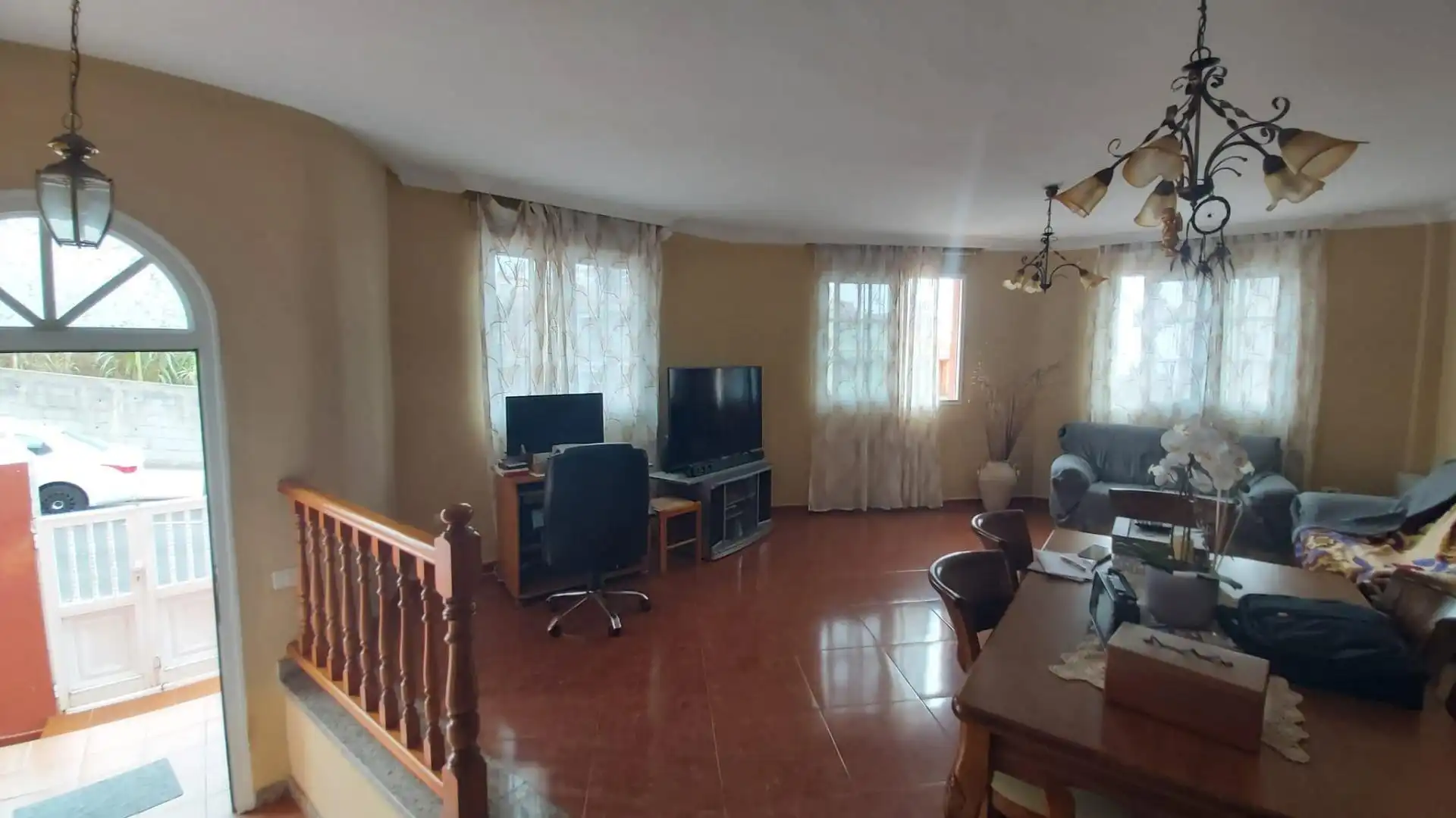 Sala d'estar de Casa o xalet en venda en Los Realejos amb Terrassa i Balcó