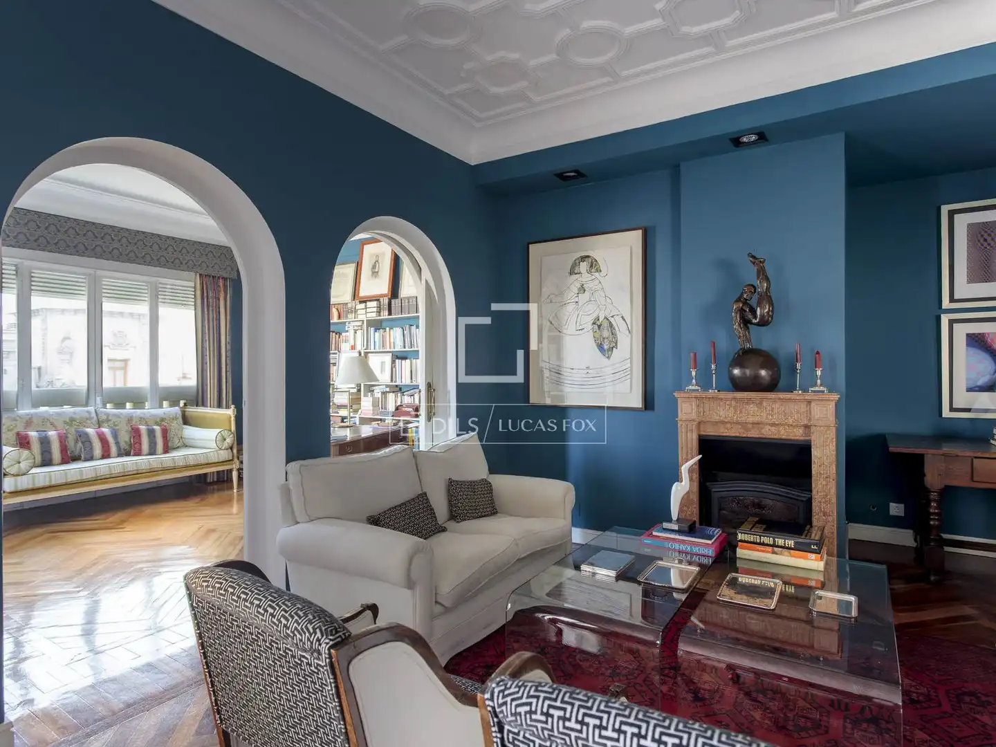 Living room of Attic for rent in Madrid  with Air Conditioner, Heating and Parquet flooring
