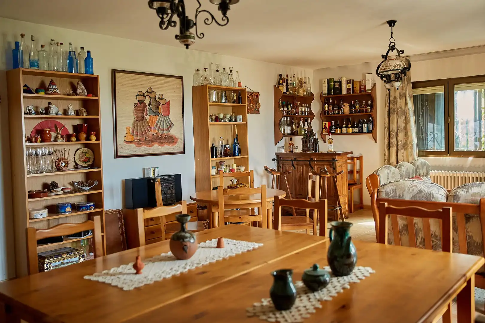 Dining room of Houses for sale in Miraflores de la Sierra  with Air Conditioner, Heating and Private garden