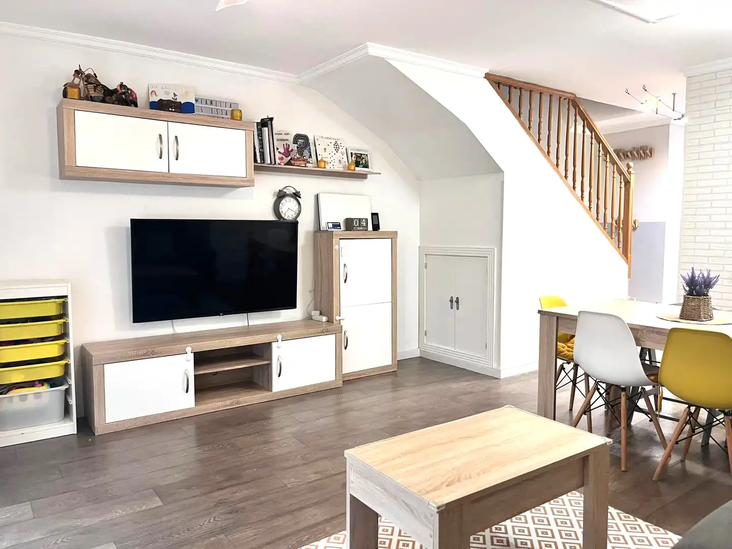 Sala de estar de Casa adosada en venta en Mont-roig del Camp con Aire acondicionado, Calefacción y Terraza