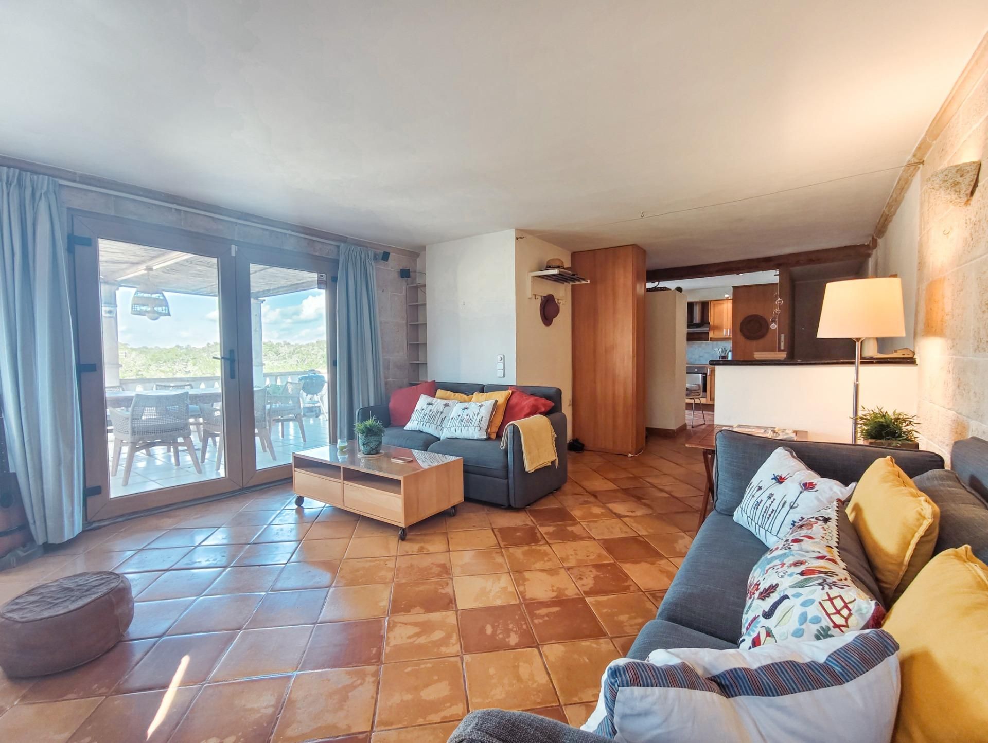 Wohnzimmer von Wohnung zum Verkauf in Santanyí mit Klimaanlage und Terrasse