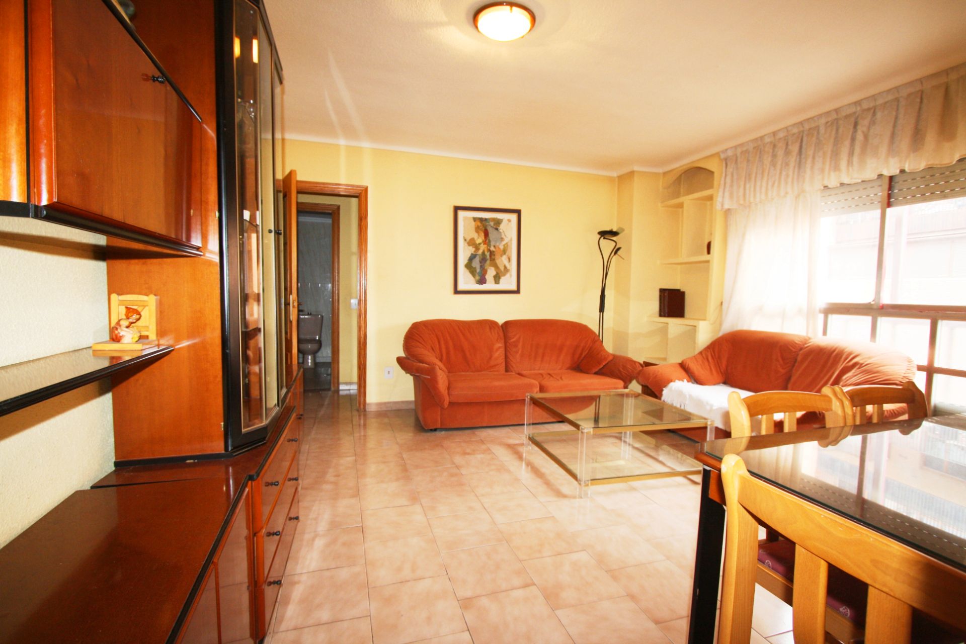 Living room of Flat for sale in  Albacete Capital  with Heating, Storage room and Furnished