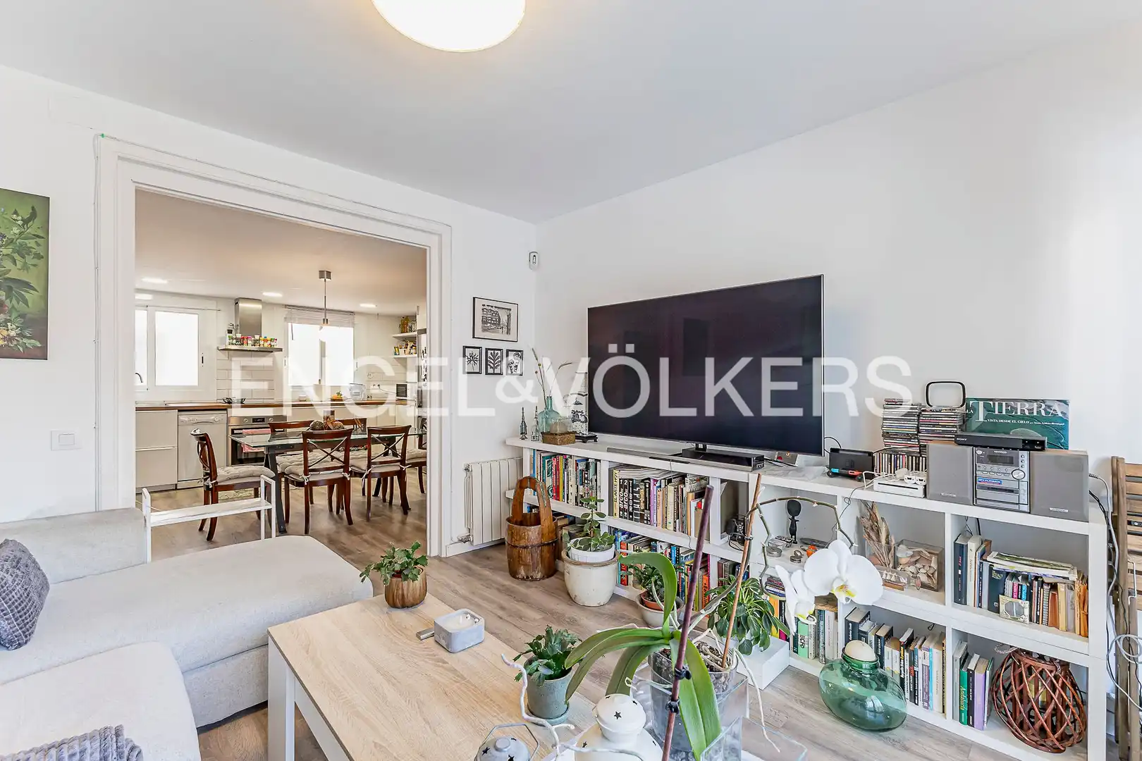 Sala de estar de Piso en venta en Barcelona con Calefacción, Parquet y Terraza