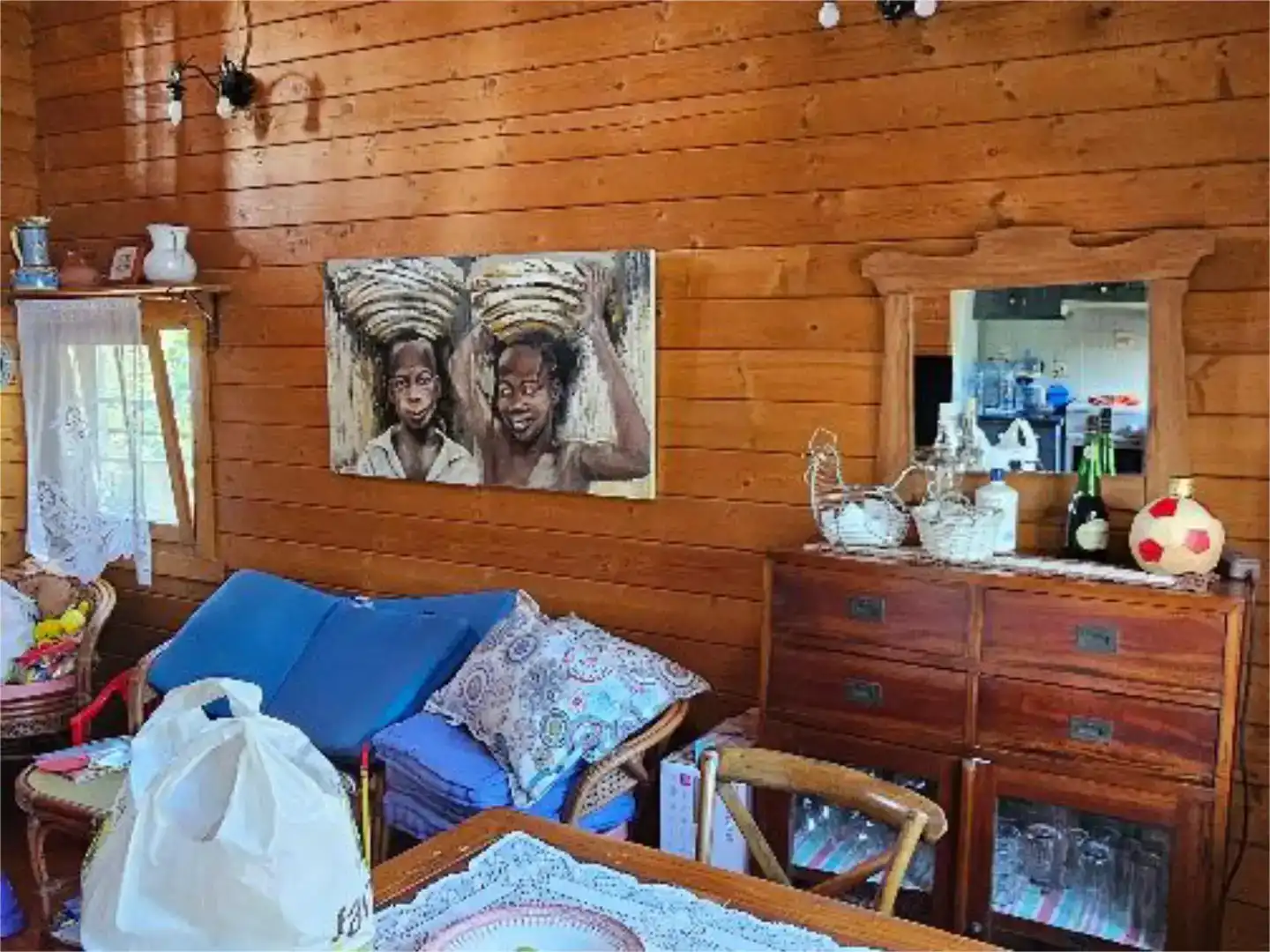 Sala d'estar de Pis en venda en Oliva amb Jardí privat, Parquet i Traster