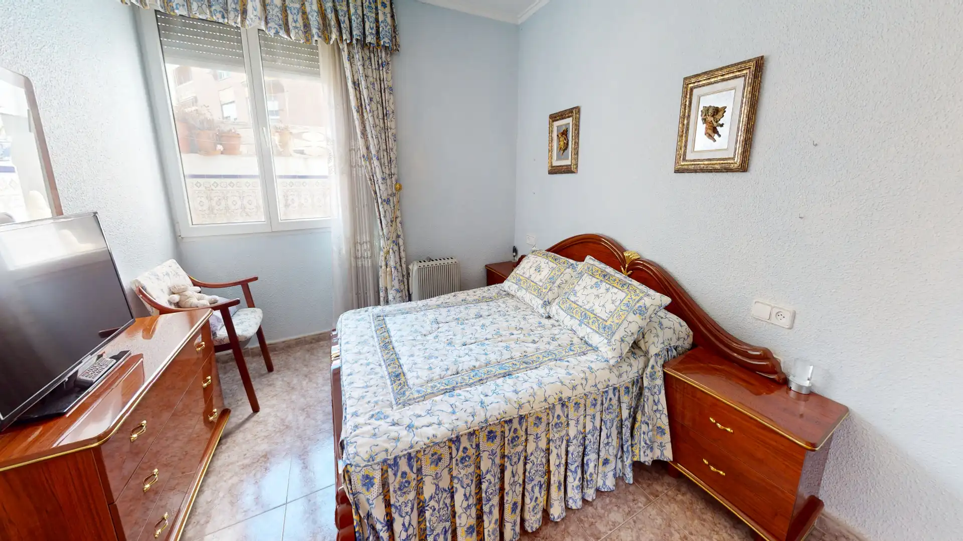 Schlafzimmer von Wohnung zum Verkauf in Sax mit Klimaanlage, Terrasse und Balkon