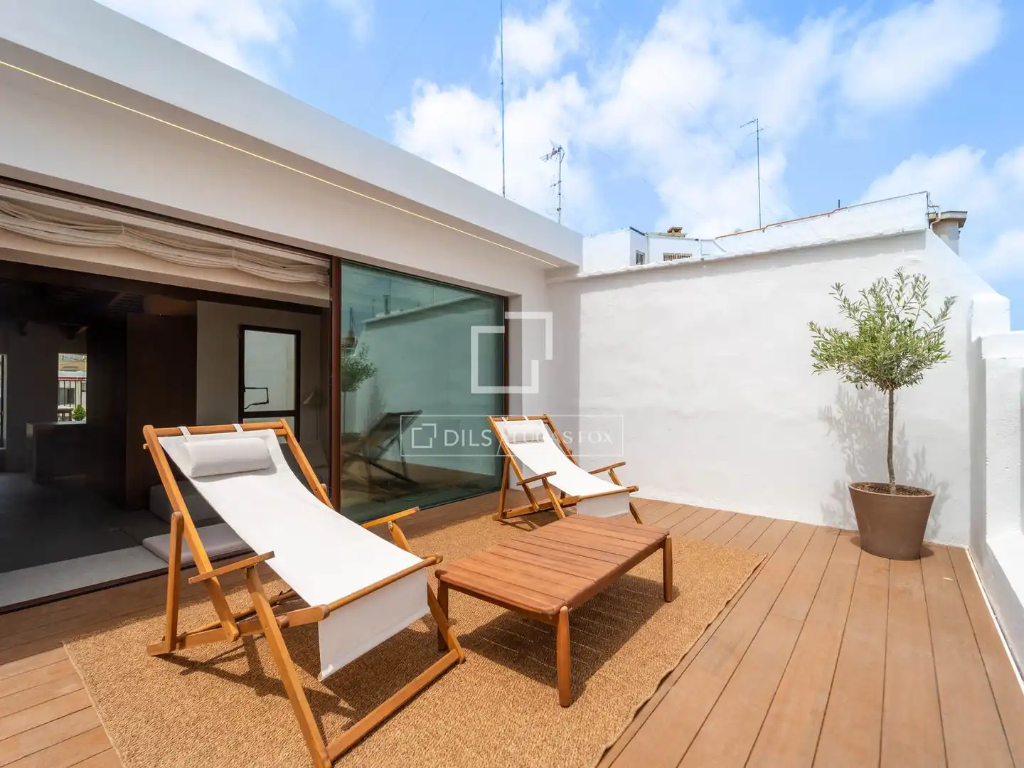 Terraza de Ático de alquiler en Valencia con Aire acondicionado, Calefacción y Terraza