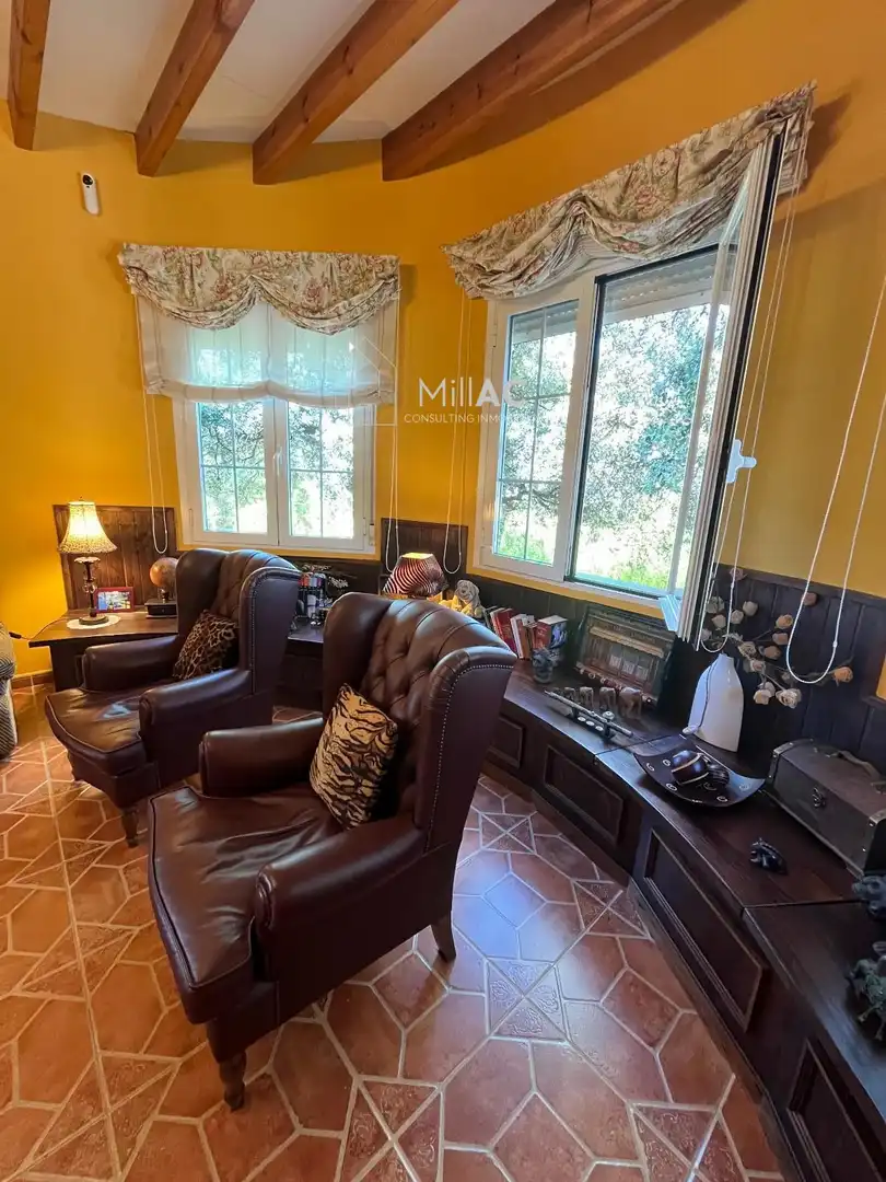 Living room of Houses for sale in El Espinar  with Heating, Private garden and Terrace