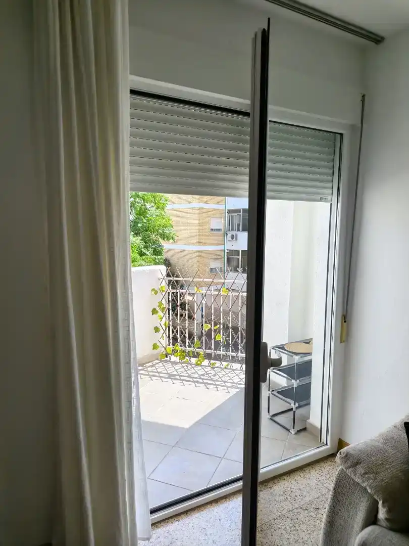Balcony of Flat for rent in Mérida  with Air Conditioner, Washing machine and Microwave