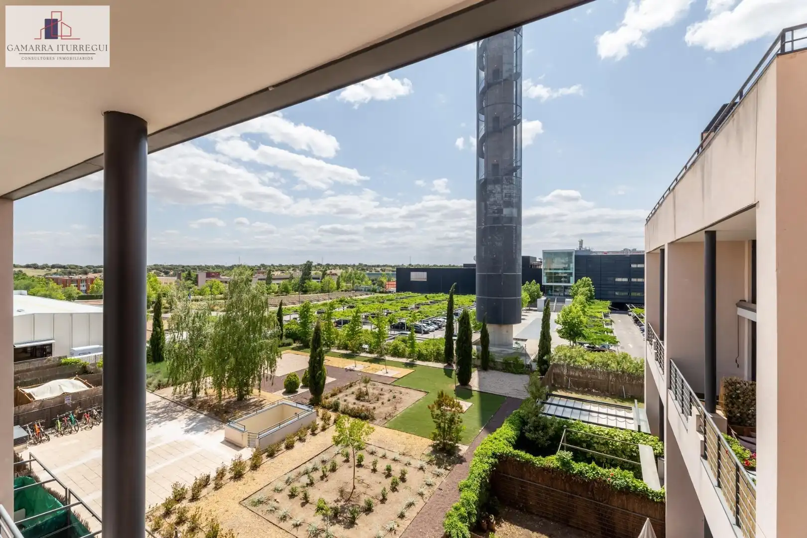 Terrace of Office for rent in Tres Cantos  with Air Conditioner, Heating and Furnished