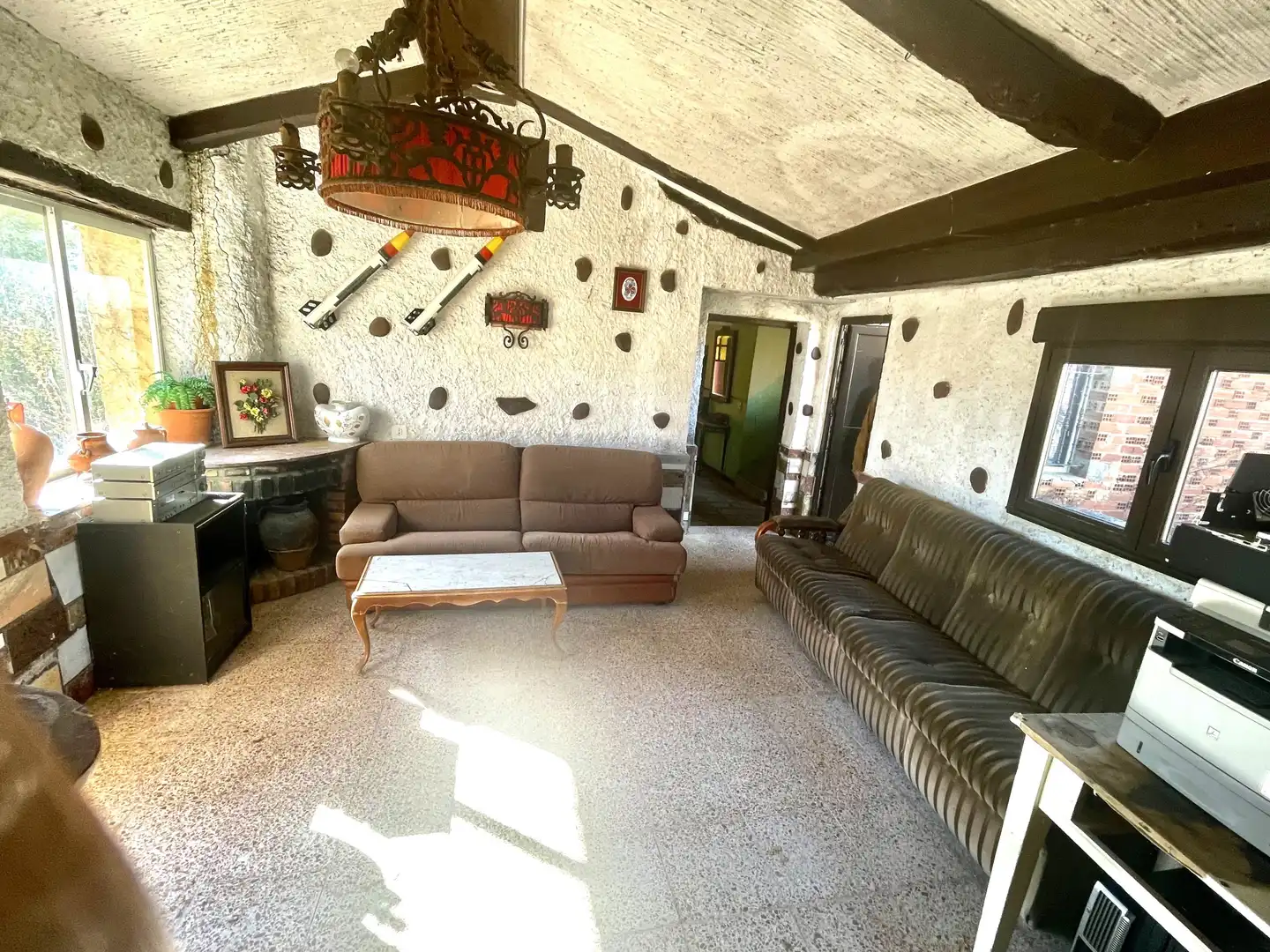 Wohnzimmer von Haus oder Chalet zum Verkauf in Villaturiel mit Privatgarten und Abstellraum