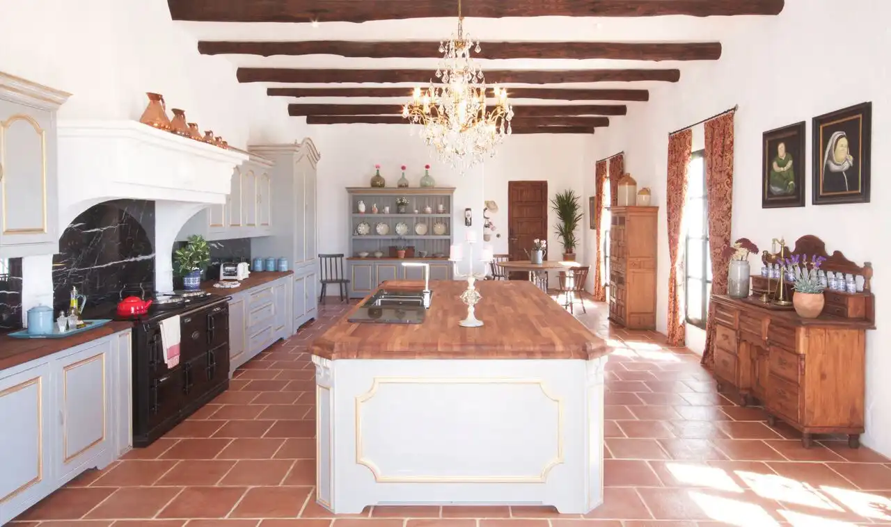 Cuina de Finca rústica en venda en Montellano amb Jardí privat, Parquet i Terrassa