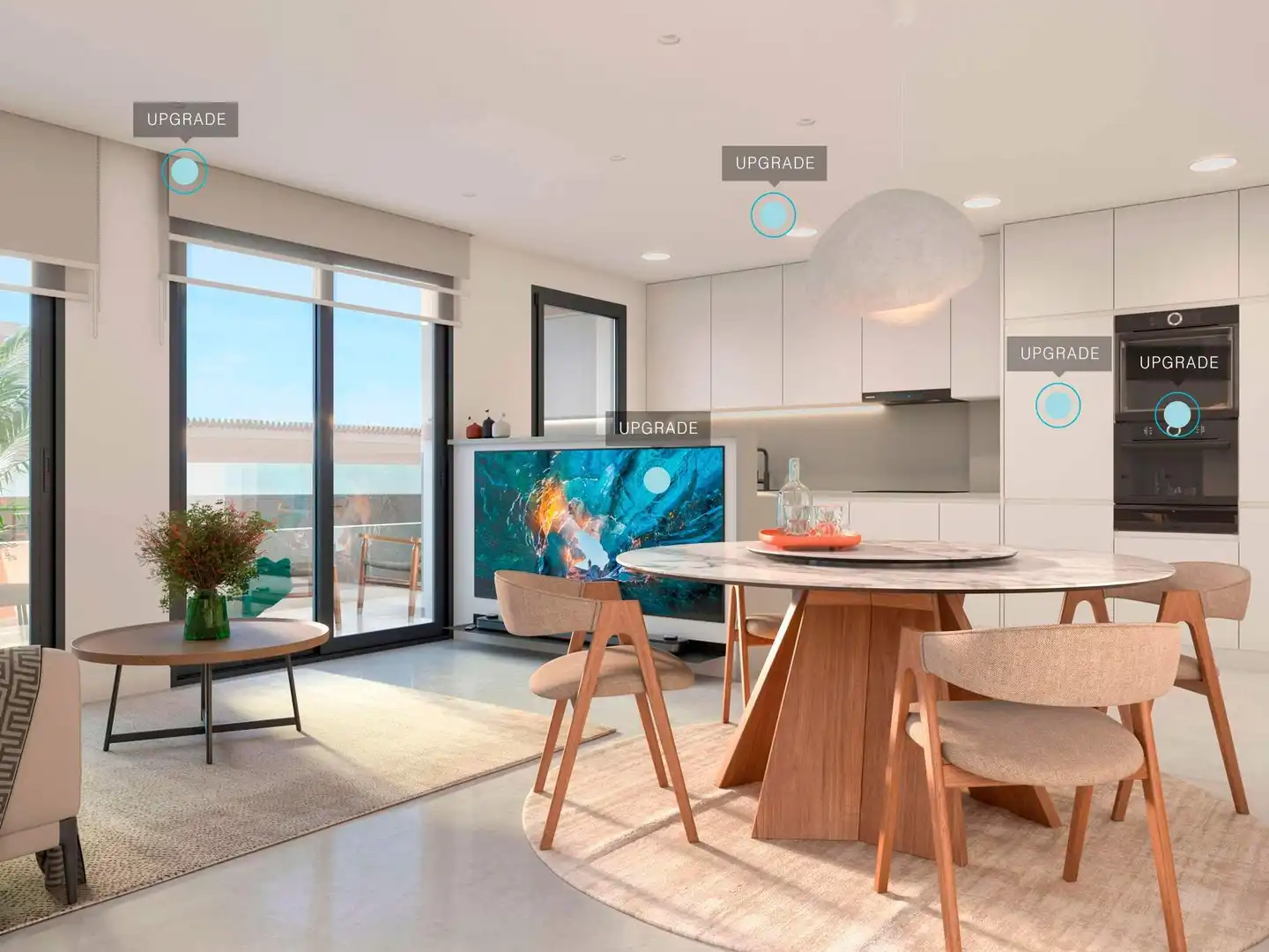 Sala de estar de Ático en venta en Santa Pola con Terraza
