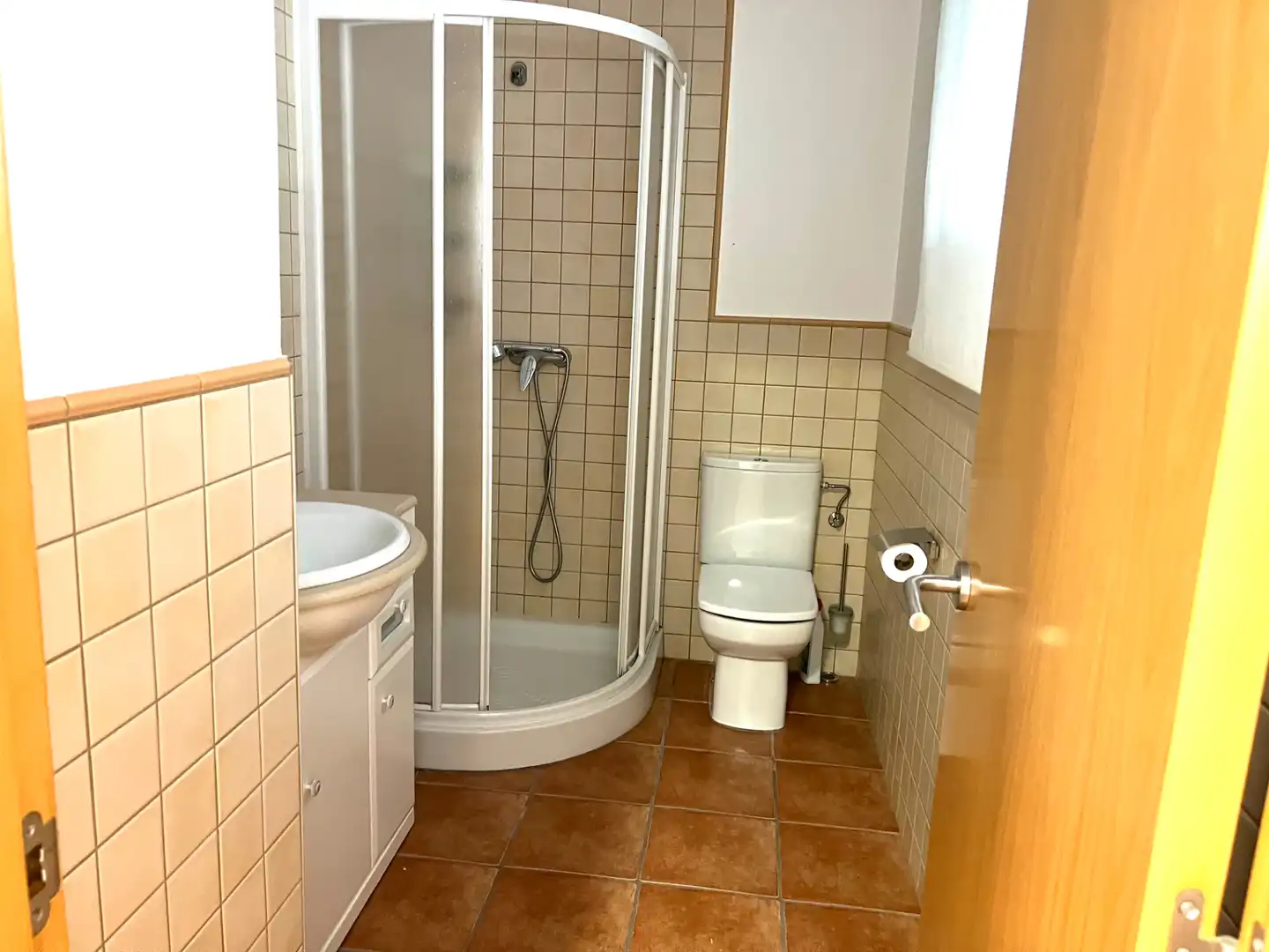 Baño de Apartamento de alquiler en Oliva con Aire acondicionado, Terraza y Amueblado