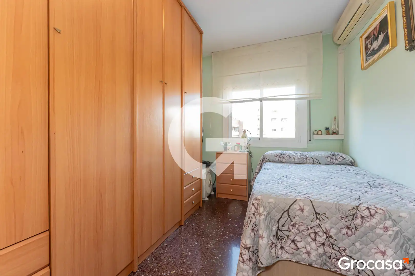 Bedroom of Flat for sale in Cornellà de Llobregat  with Air Conditioner, Heating and Balcony