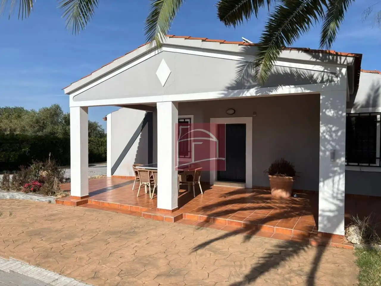 Terraza de Finca rústica en venta en Villanueva de la Serena con Calefacción, Jardín privado y Piscina