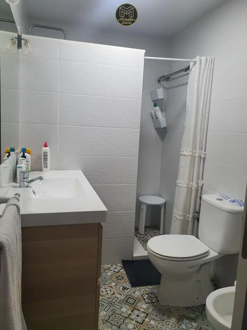 Bathroom of Flat for rent in Nerja  with Air Conditioner, Private garden and Terrace