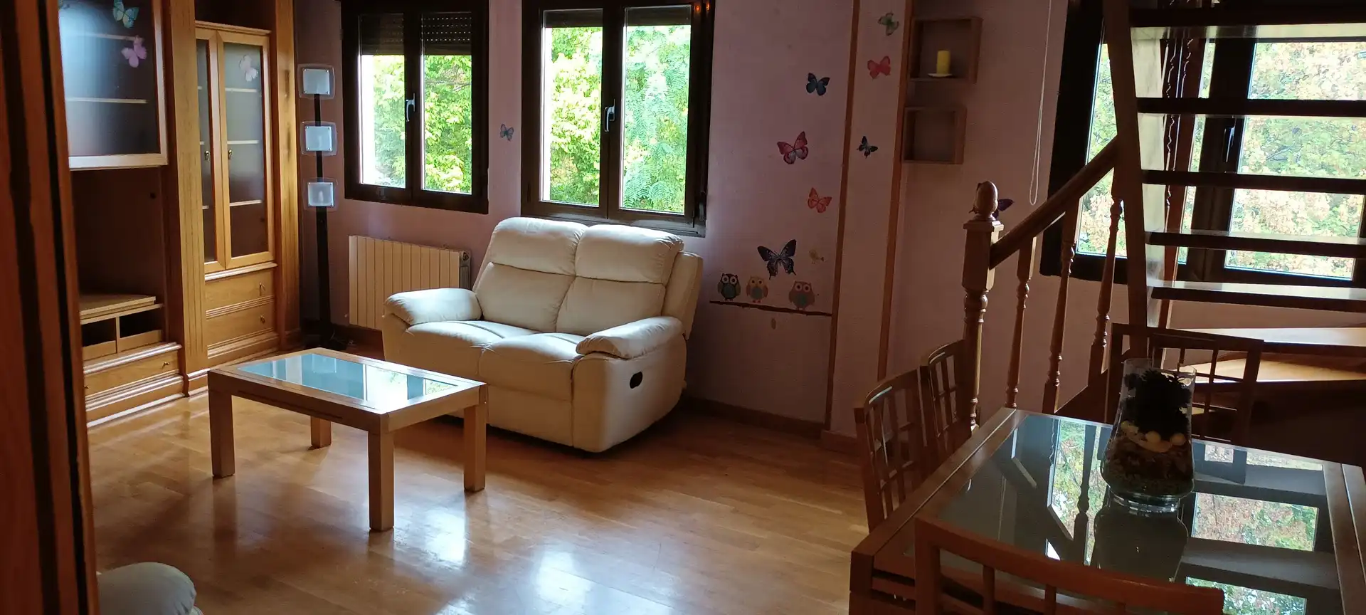 Wohnzimmer von Maisonette zur Miete in Segovia mit Klimaanlage, Heizung und Parkett