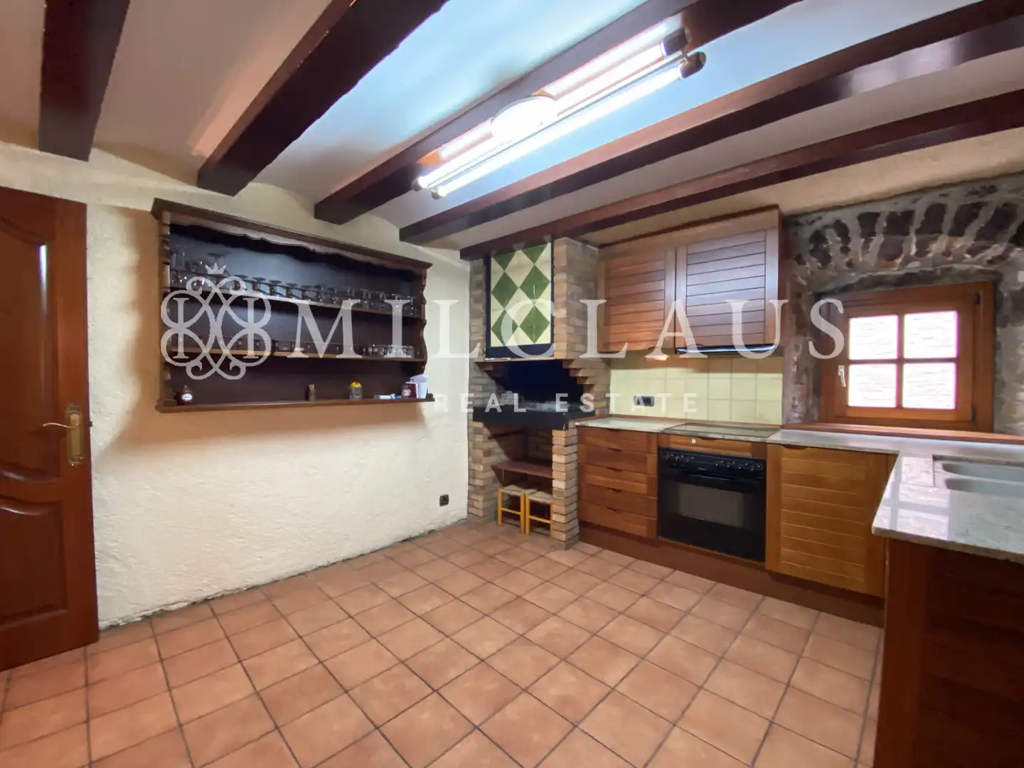 Cuina de Casa o xalet de lloguer en Talamanca amb Calefacció, Parquet i Forn