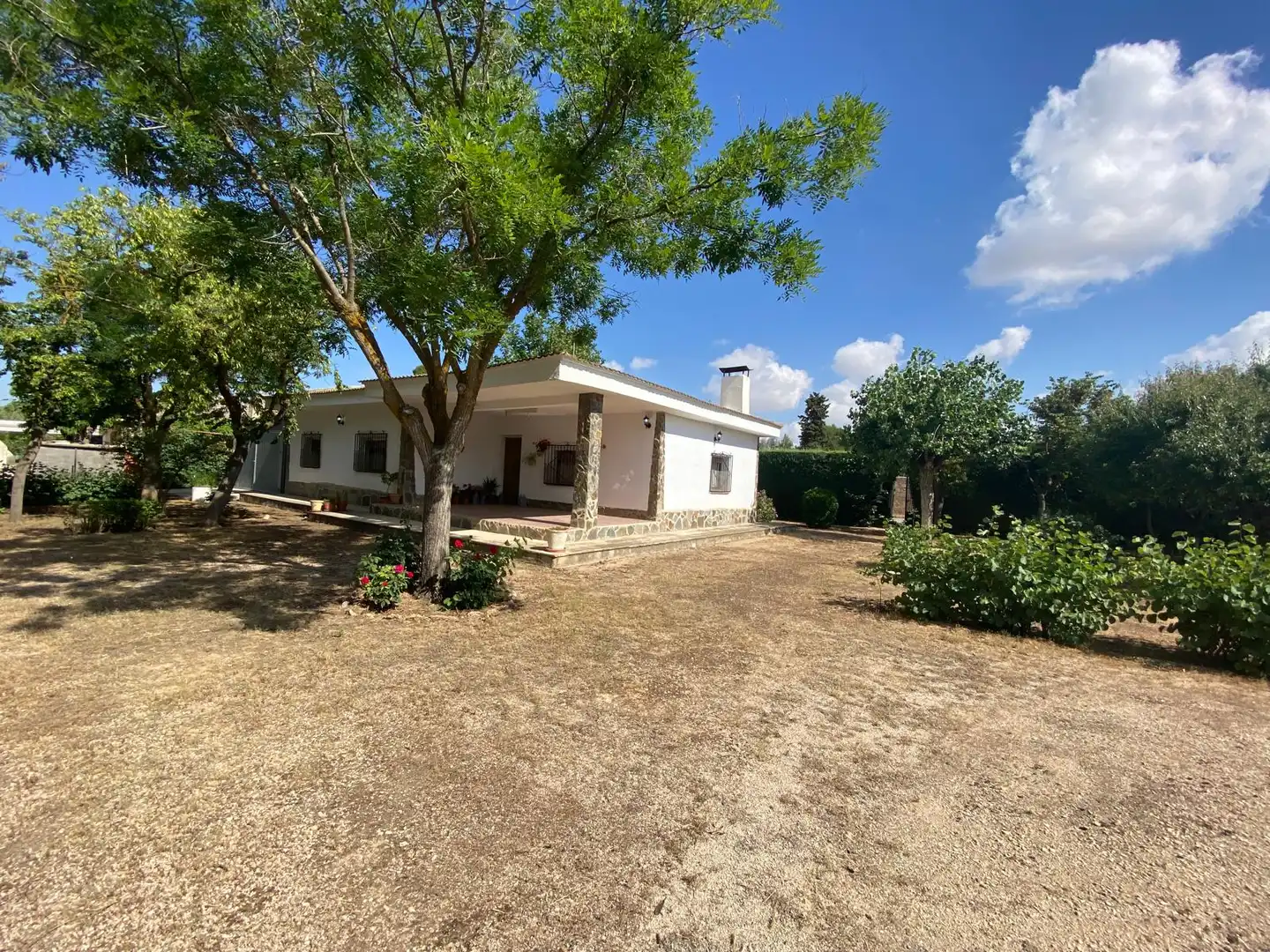 Exterior view of Houses for sale in Albacete  with Air Conditioner, Private garden and Furnished