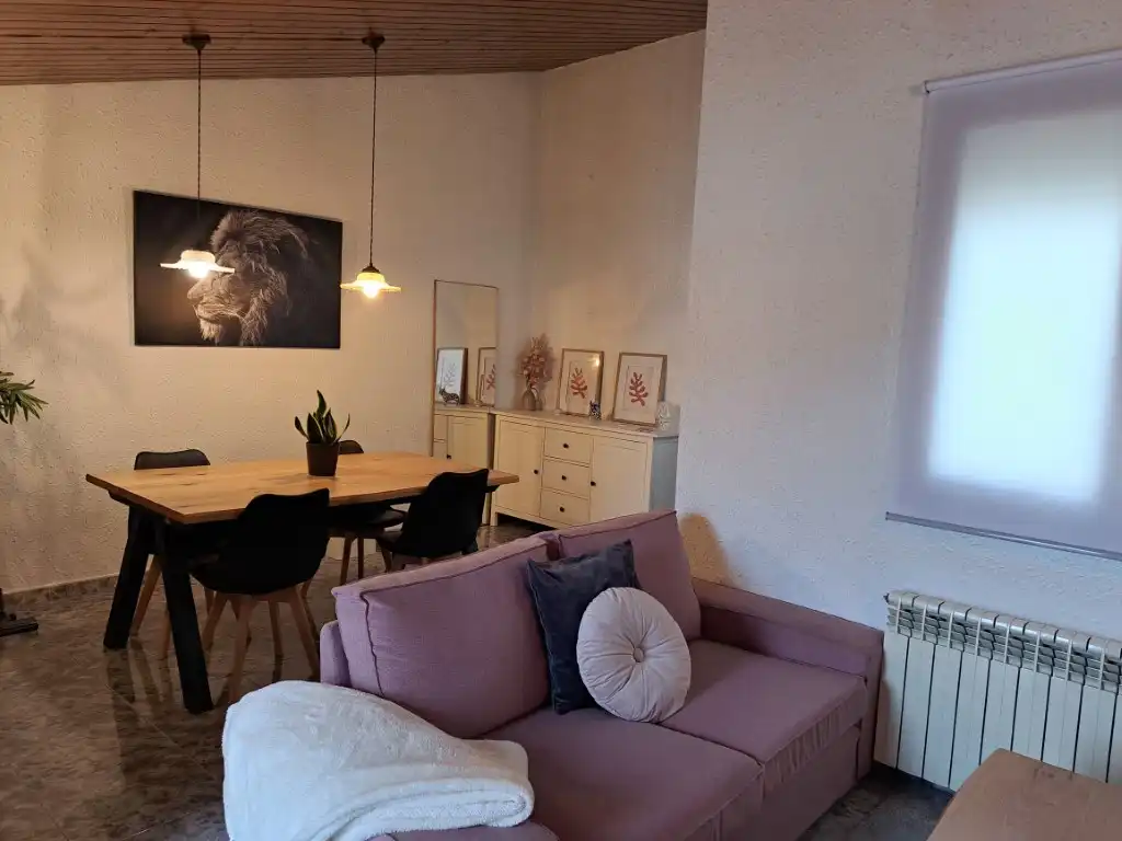 Sala d'estar de Àtic en venda en Berga amb Calefacció, Terrassa i Moblat