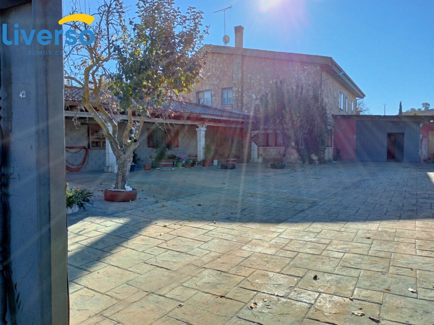 Exterior view of House or chalet for sale in Mambrilla de Castrejón  with Heating, Private garden and Storage room