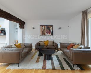 Living room of Attic for sale in  Barcelona Capital  with Air Conditioner, Heating and Terrace