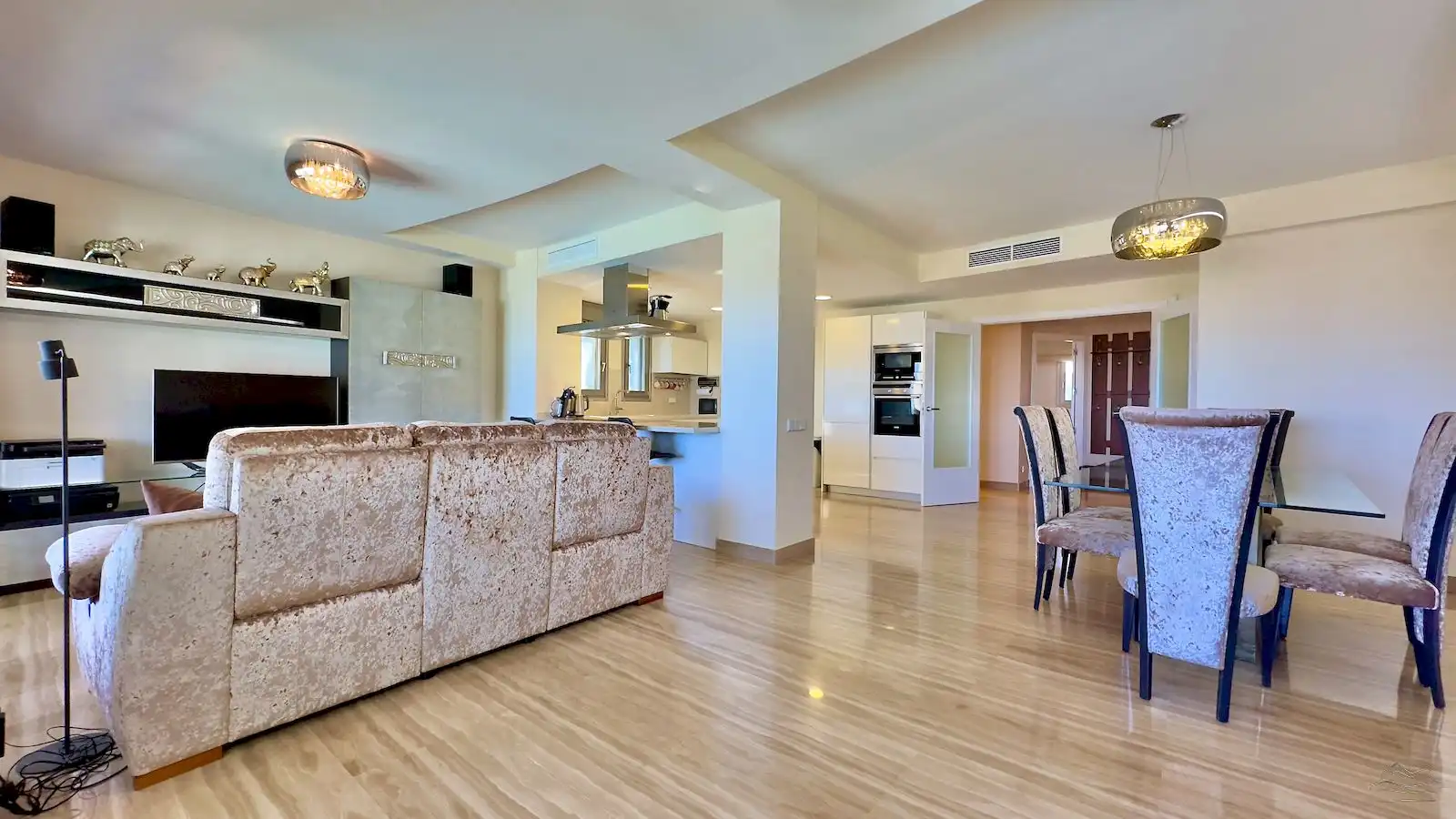 Sala d'estar de Apartament en venda en Jávea / Xàbia amb Aire condicionat, Calefacció i Jardí privat