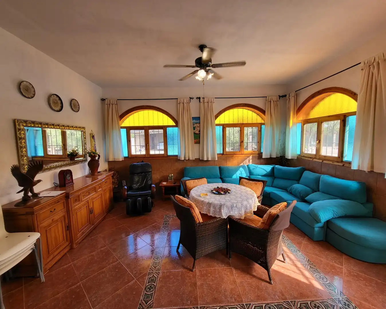 Sala d'estar de Finca rústica en venda en Roques Daurades - L'Estany