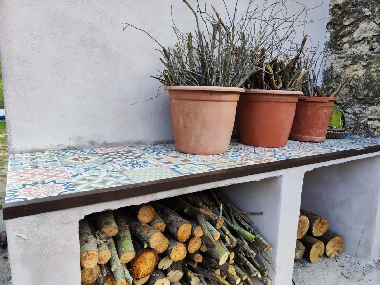 Terraza de Finca rústica en venta en Castellet i la Gornal con Jardín privado