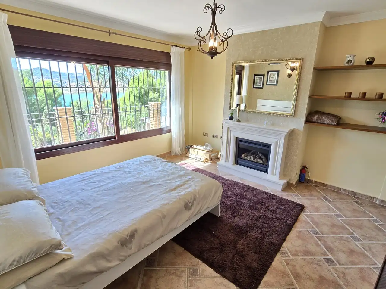 Bedroom of Houses for sale in Viñuela  with Air Conditioner, Terrace and Swimming Pool