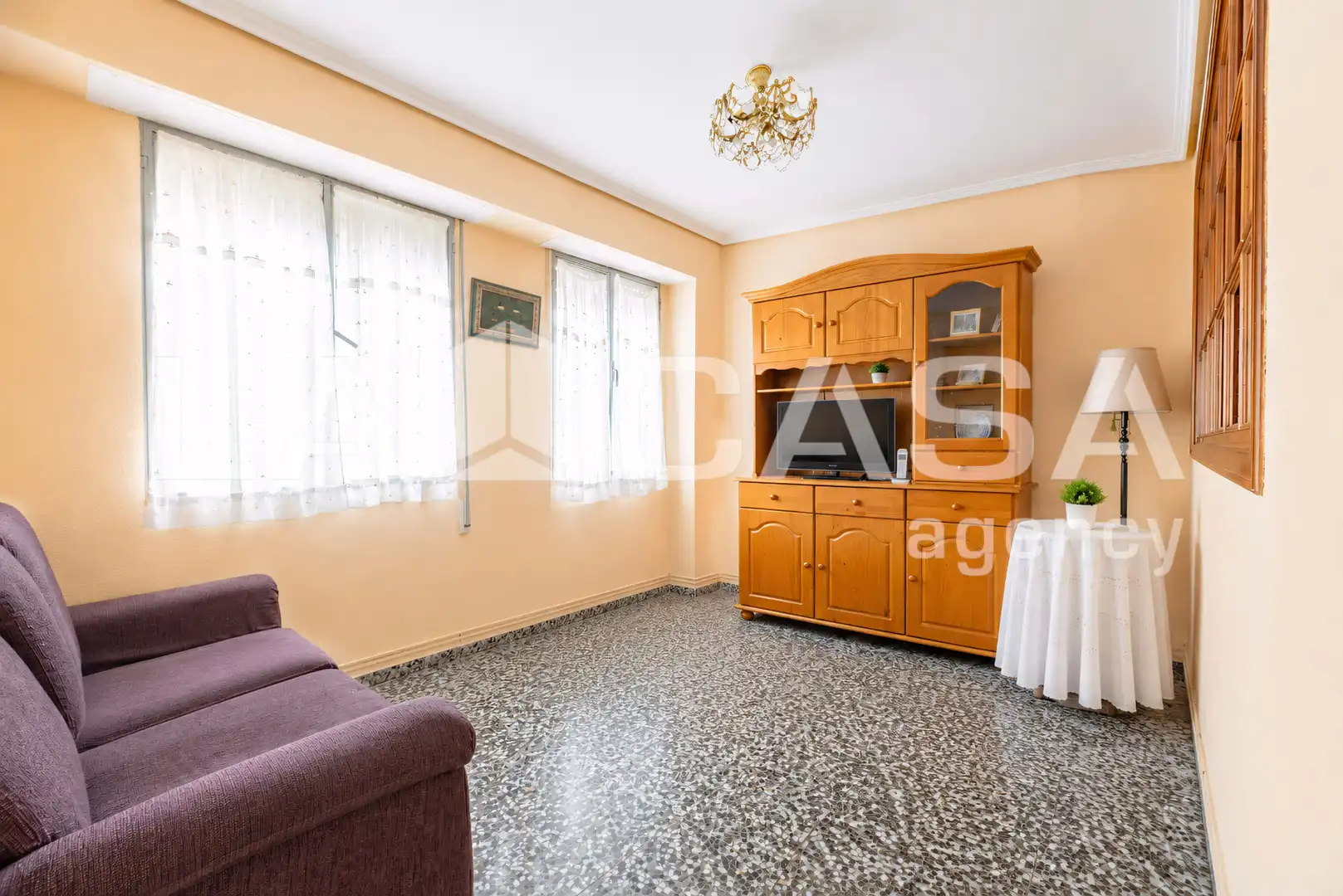 Wohnzimmer von Wohnung zum Verkauf in Valencia mit Balkon