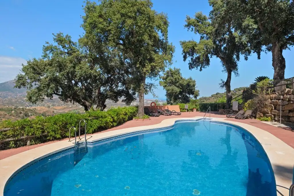 Piscina de Planta baja en venta en Ojén con Aire acondicionado, Jardín privado y Terraza