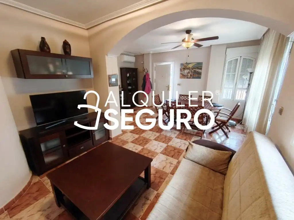 Sala de estar de Casa o chalet de alquiler en Elche / Elx con Aire acondicionado, Terraza y Piscina