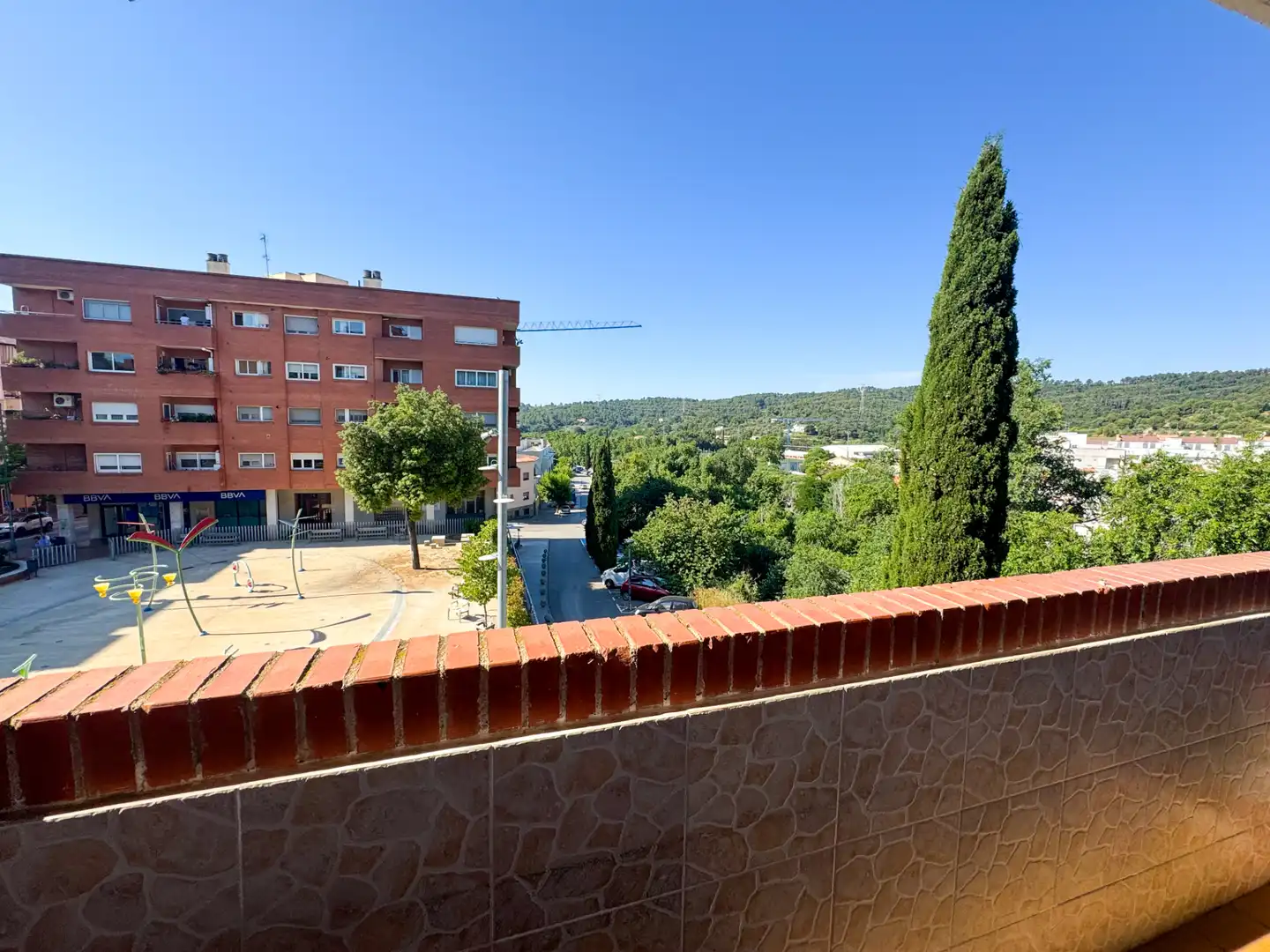 Terrace of Flat for sale in Sentmenat  with Air Conditioner, Heating and Oven